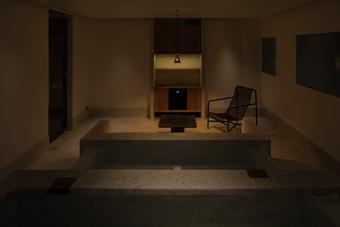 福岡博多プライベートサウナSAUNA SAKURDO 2-A の夜の様子