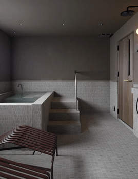 福岡博多サクラドウのプライベートサウナ 3-C