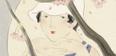サウナに入る女性